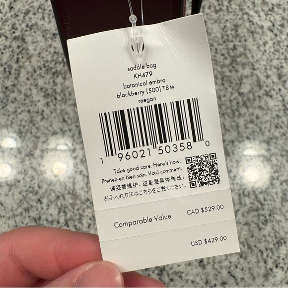 Kate Spade Reegan Botanical Embroidered Saddle Bag Crossbody - Picture 14 of 15